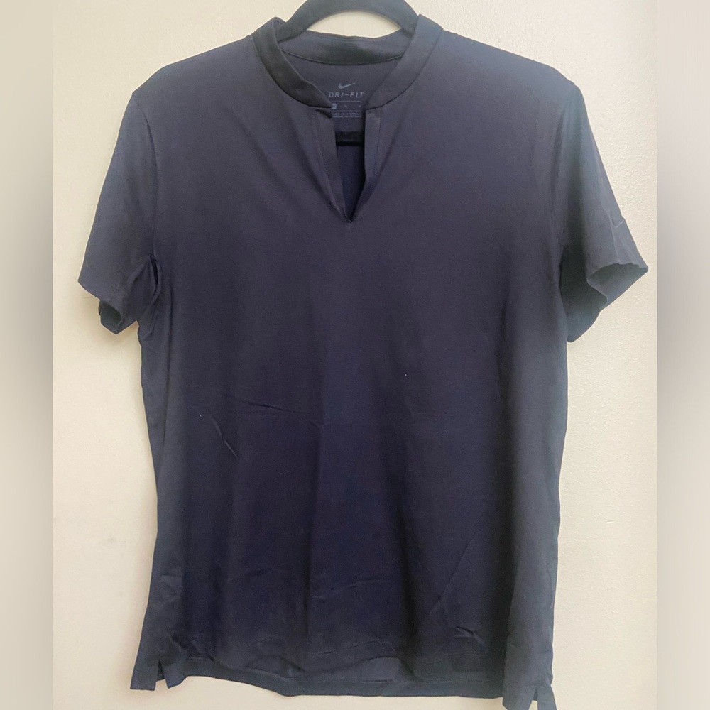 Nike dri fit women’s golf polo black size M